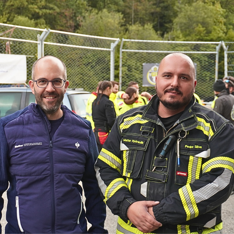 Dominic Matter und Pedro Silva von Matter Hydraulik